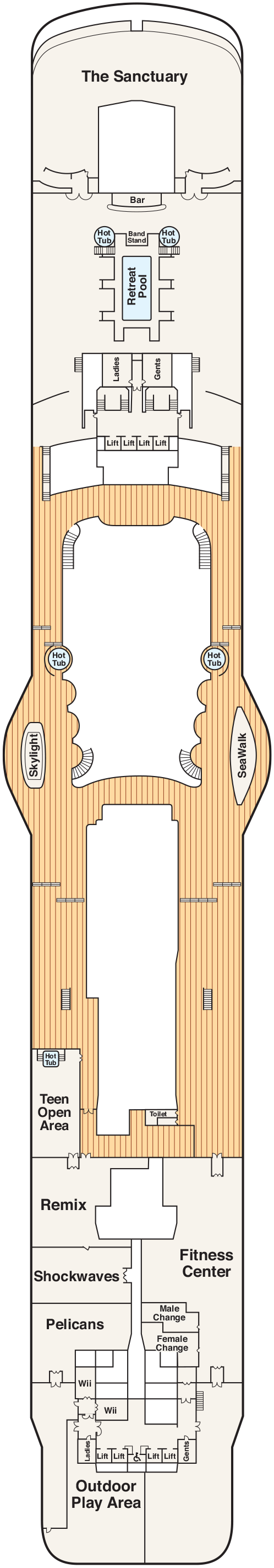 Deck Plans Royal Princess Planet Cruise 9385