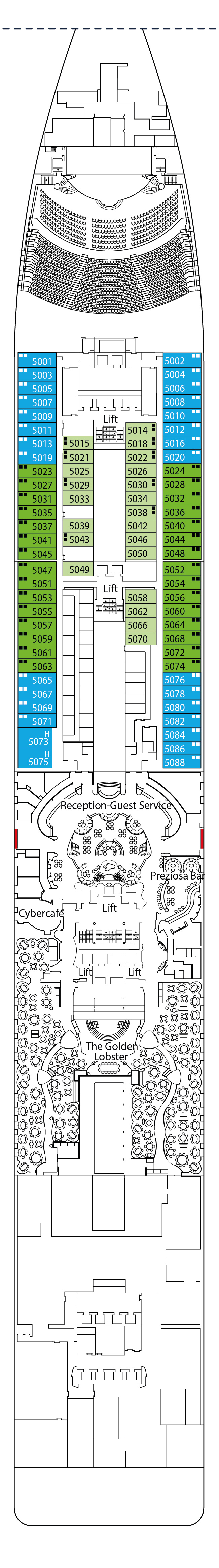 Deck Plan for MSC Preziosa | Iglu Cruise