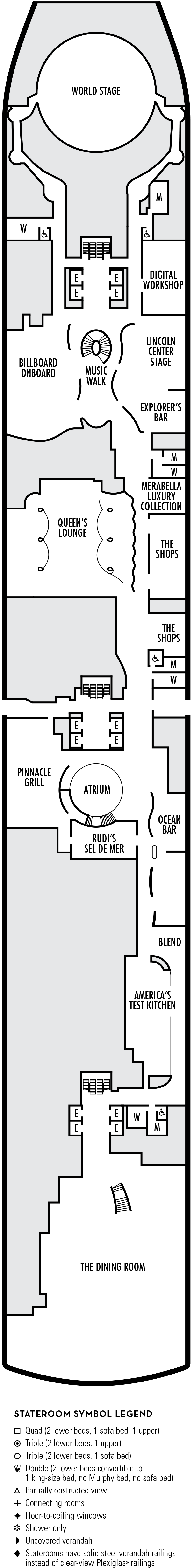 Cabins in Deck 