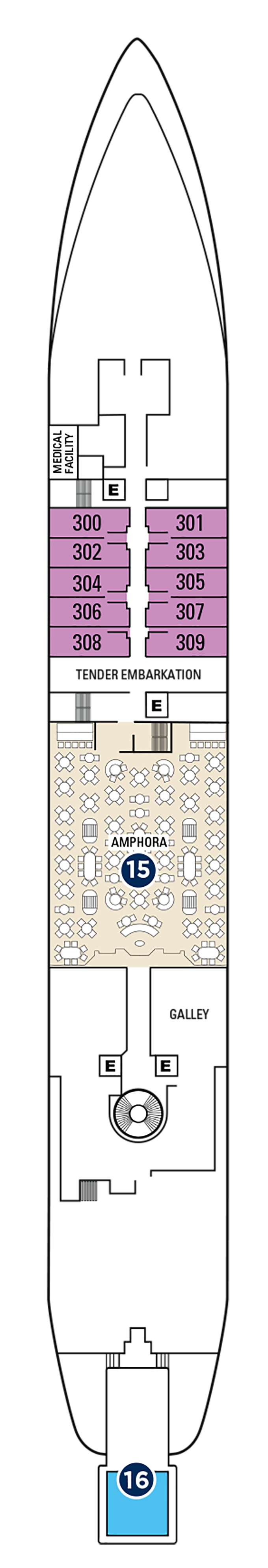 Cabins in Deck 3