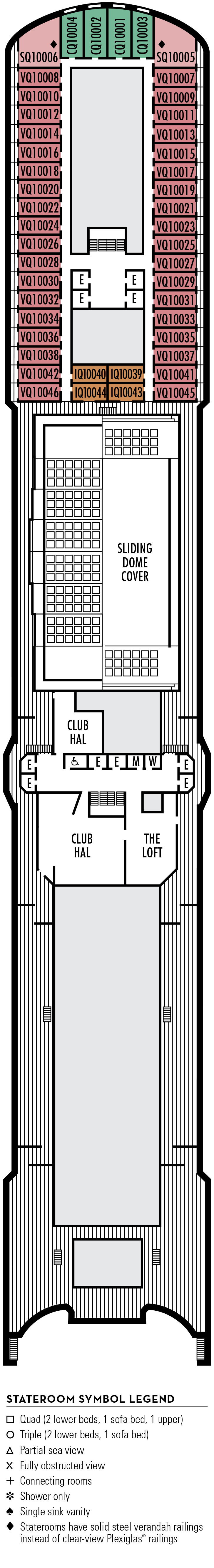 Cabins in Deck 