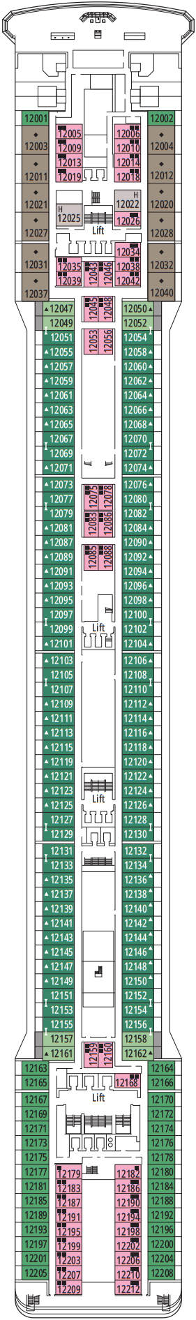 Cabins in Cubierta 12