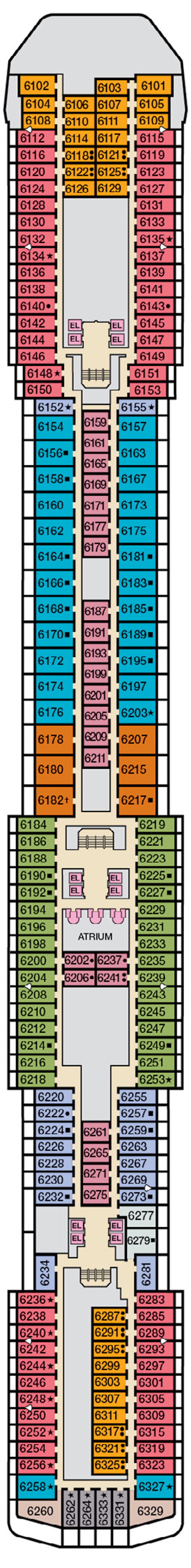 Cabins in Deck