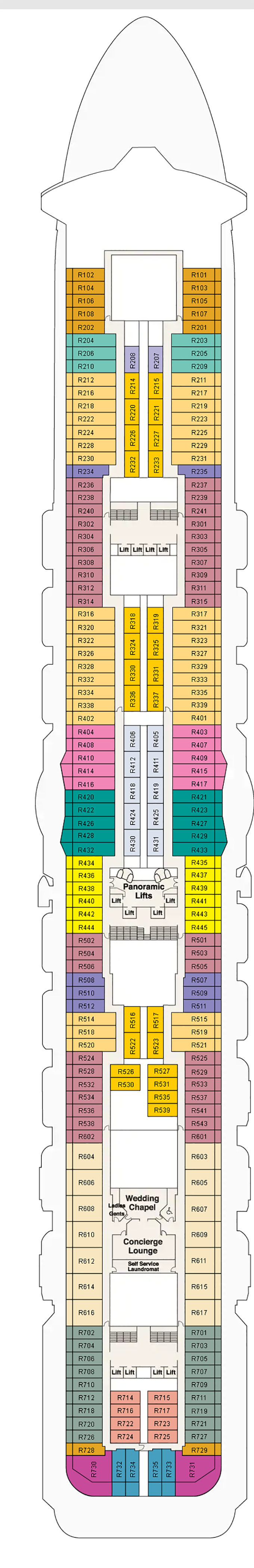 Enchanted Princess – Deck Plans - Planet Cruise