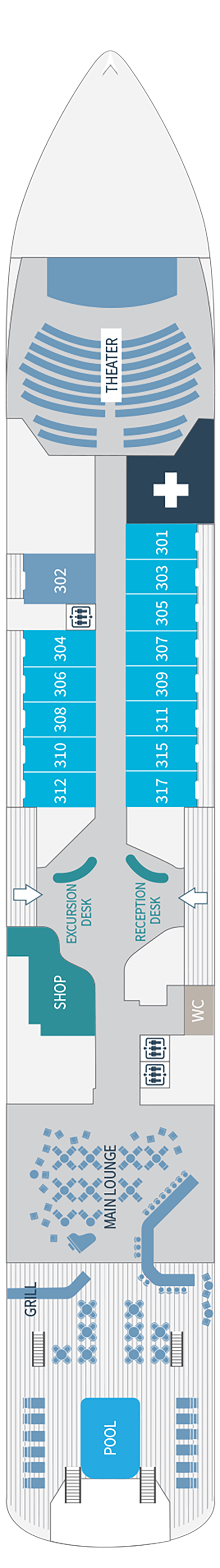Cabins in Deck 3