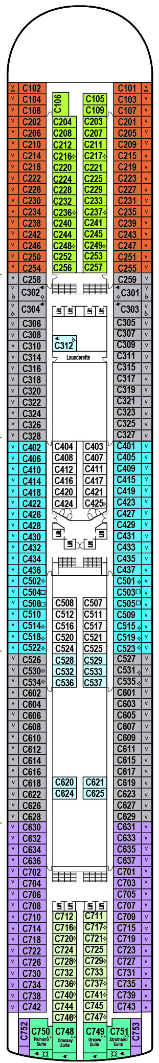 Cabins in Deck