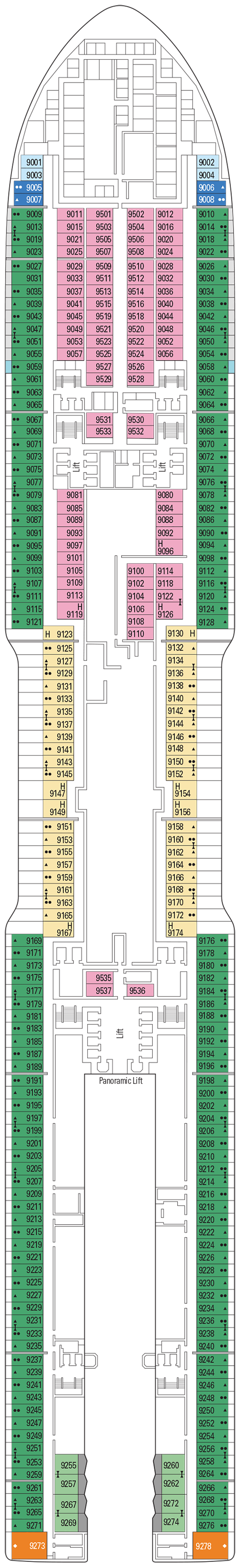 Cabins in Cubierta 9