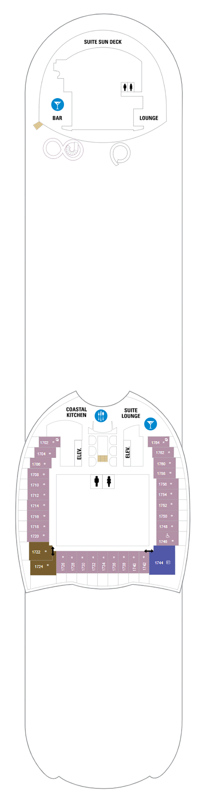 Cabins in Cubierta 17