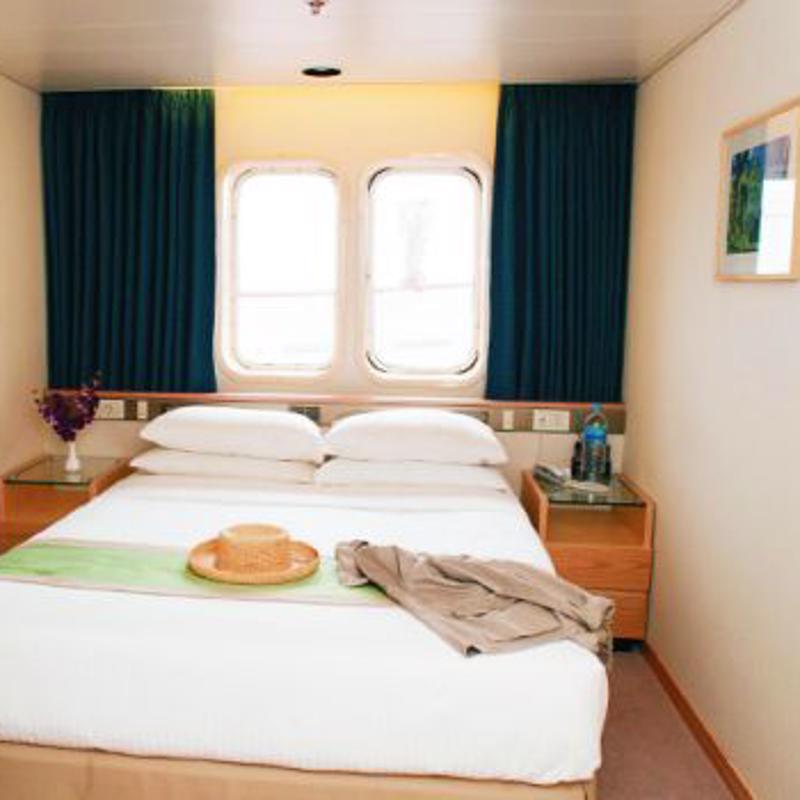 Standard ocean view cabin on the Aegean Odyssey