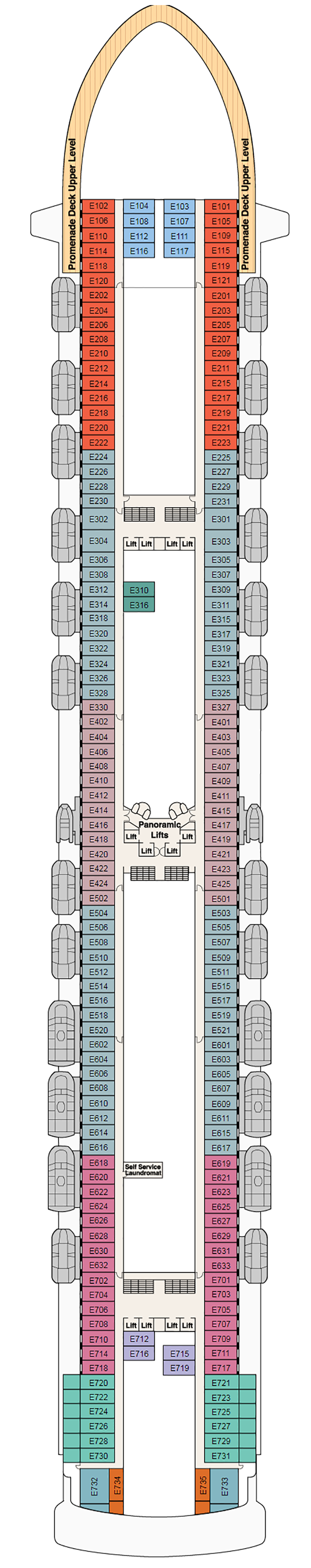 Deck Plans - Caribbean Princess - Planet Cruise