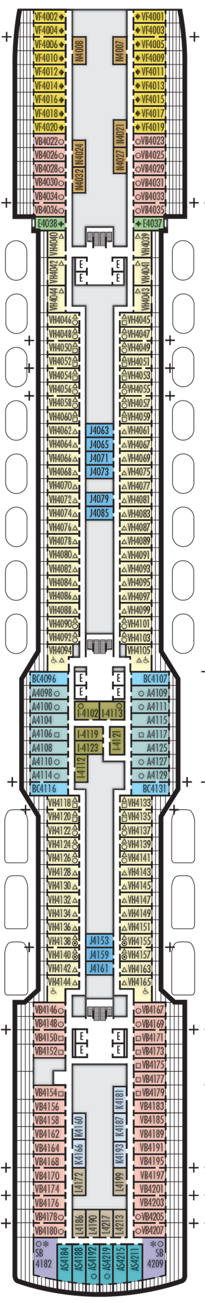 Ryndam – Deck Plans - Planet Cruise