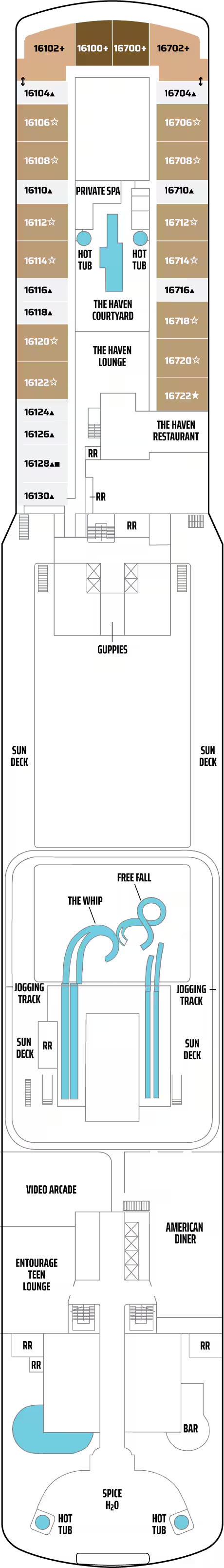 Cabins in Cubierta 16
