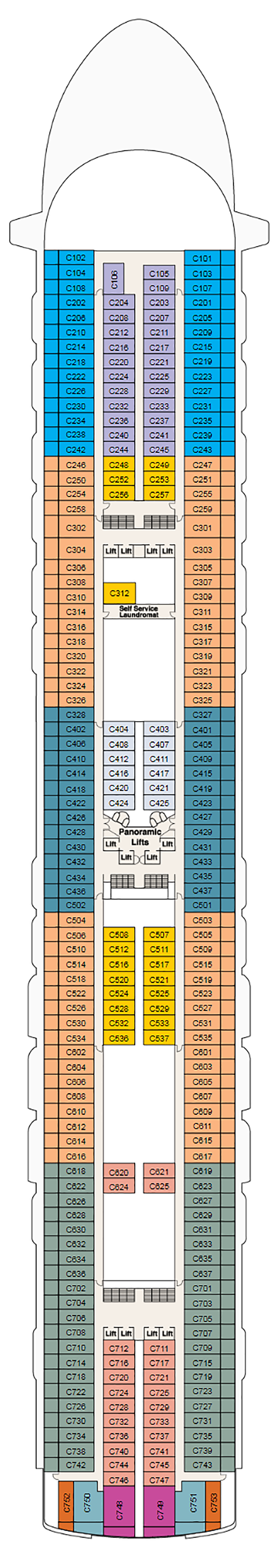 Cabins in Deck