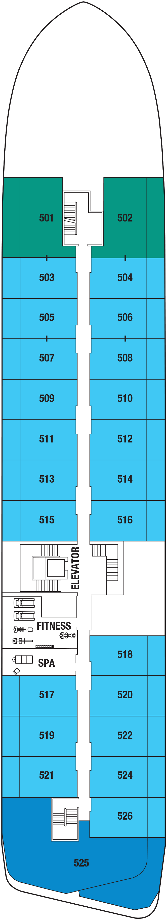 Deck Plan for Celebrity Flora | Iglu Cruise