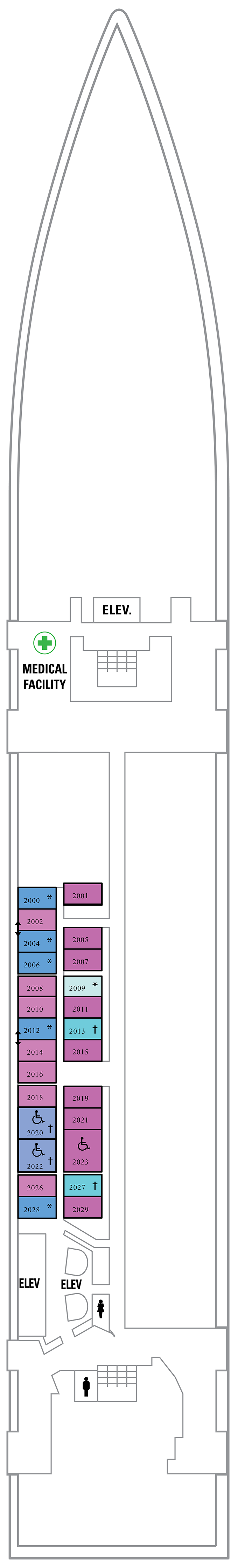 Deck Plan for Serenade of the Seas | Iglu Cruise