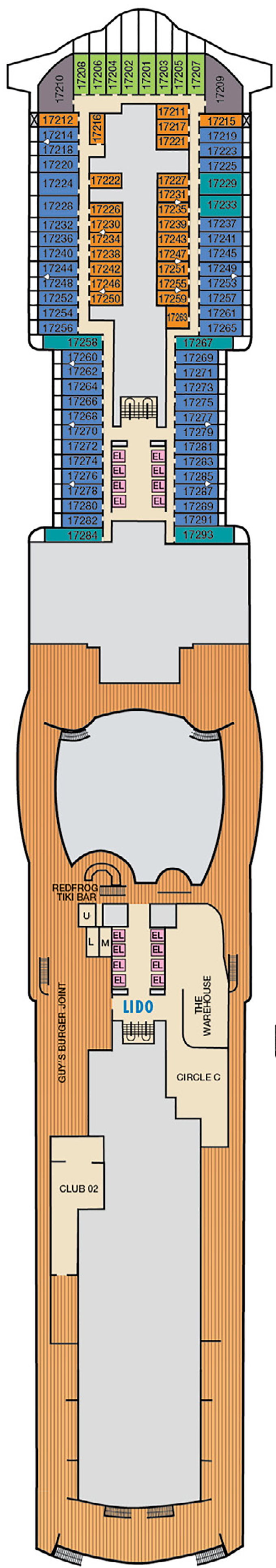 Carnival Celebration – Deck Plans - Planet Cruise