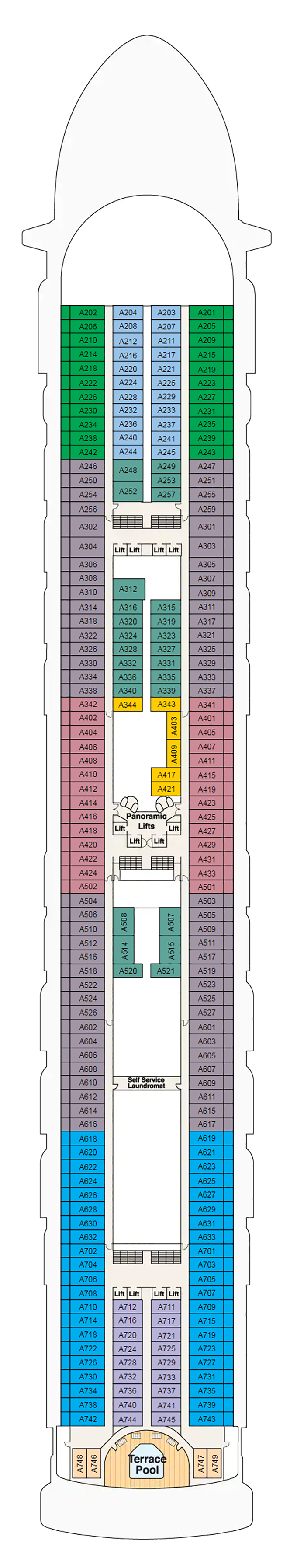 Deck Plans Golden Princess Planet Cruise 8398