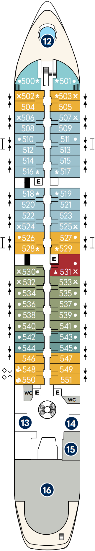 Cabins in Deck 5