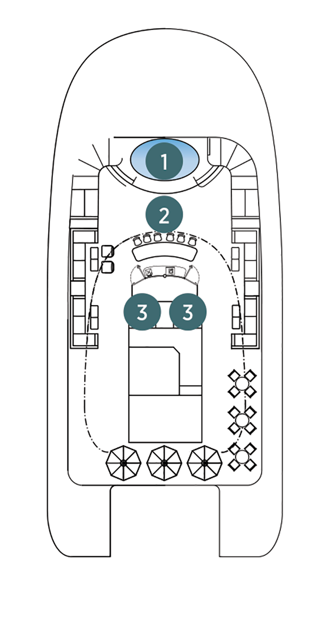 Cabins in Cubierta 7