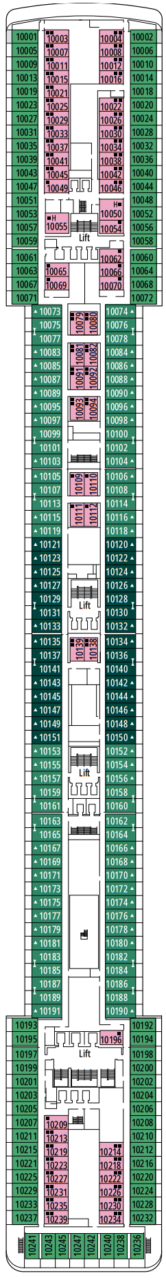 Cabins in Cubierta 10