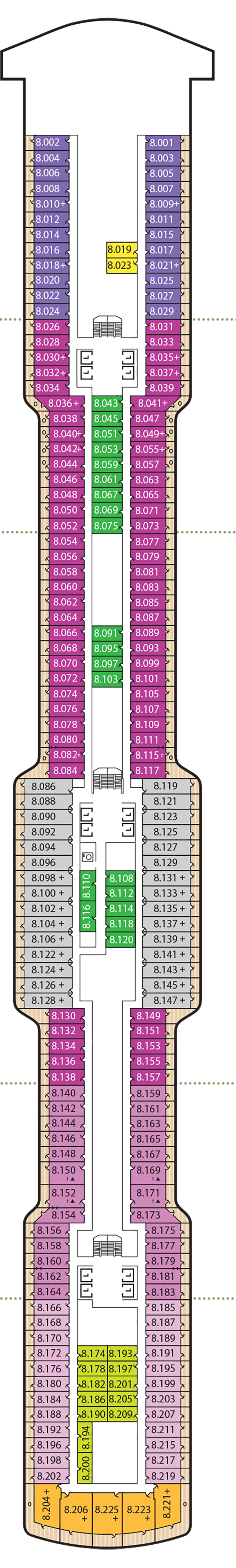 Queen Anne – Deck Plans - Planet Cruise