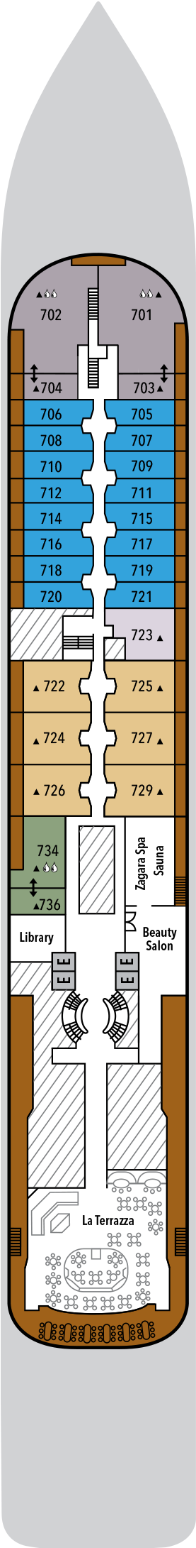Cabins in Deck 7