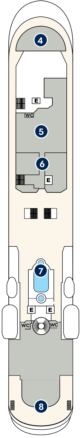 Cabins in Deck 7
