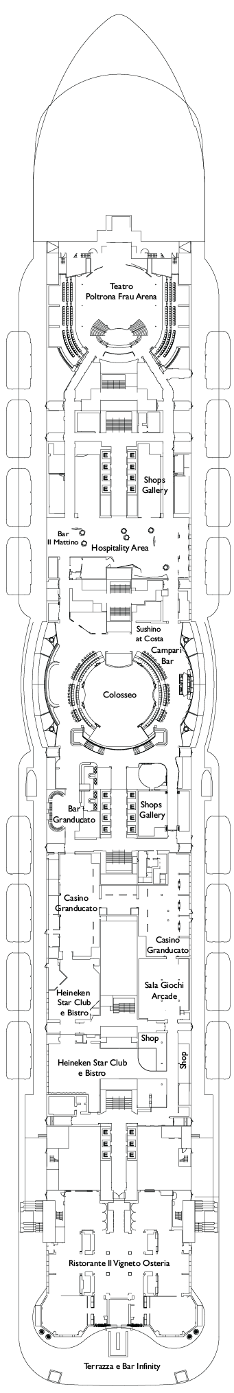 Cabins in Deck 7