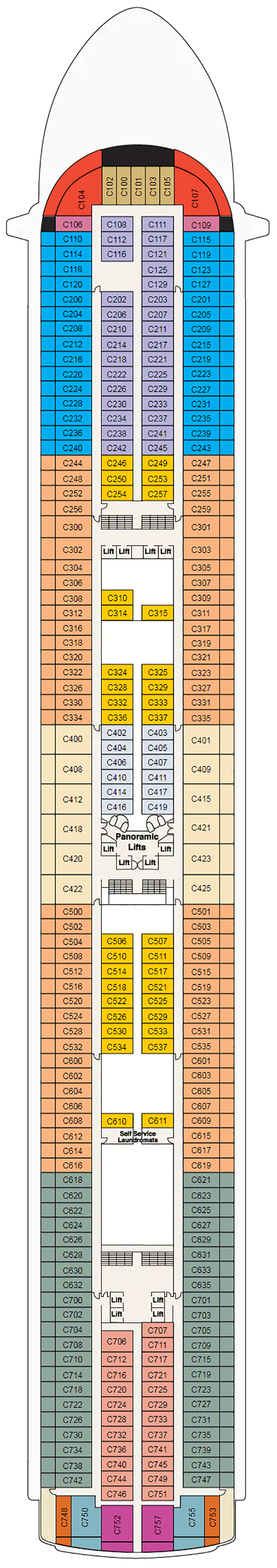 Deck Plans- Diamond Princess - Planet Cruise