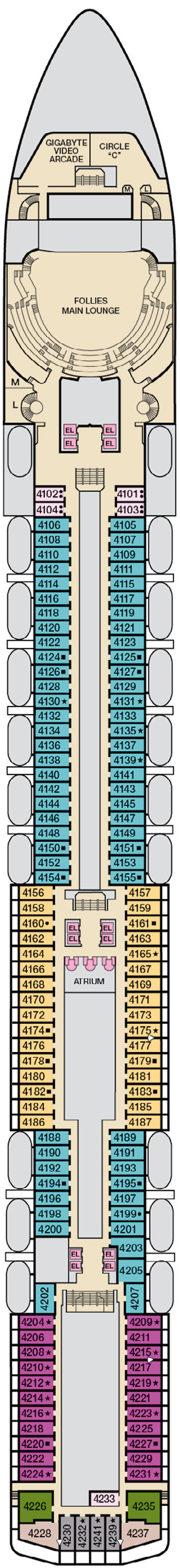 Cabins in Deck