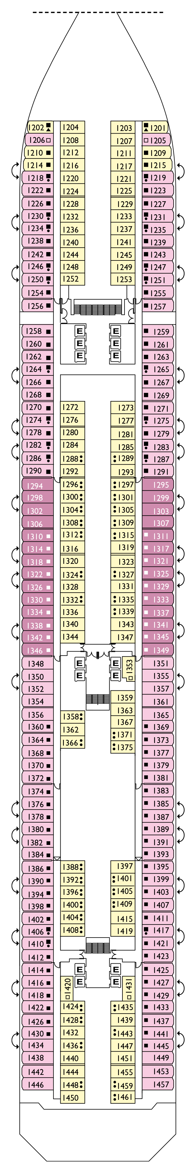 Cabins in Deck