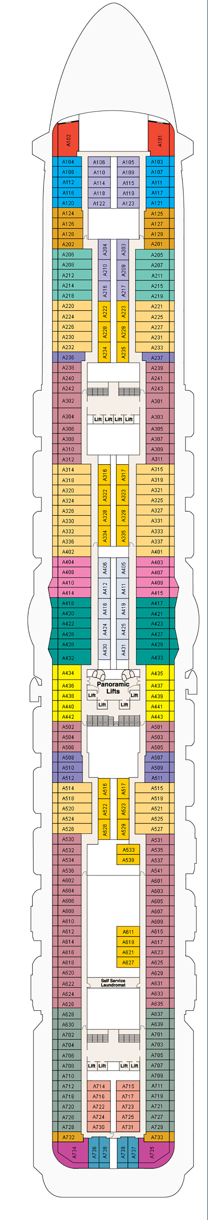 Enchanted Princess – Deck Plans - Planet Cruise