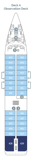Cabins in Deck 4