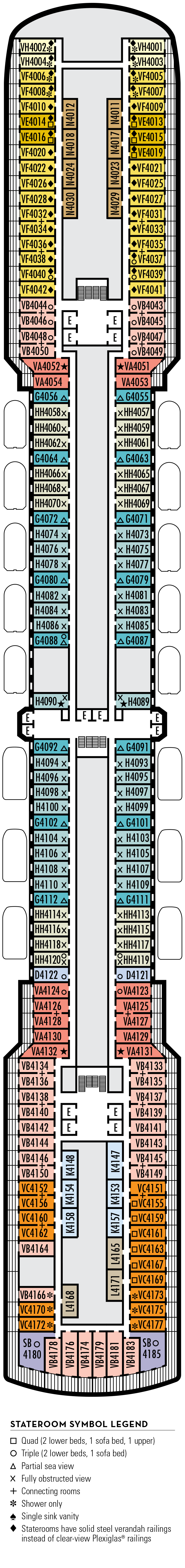 Oosterdam – Deck Plans - Planet Cruise