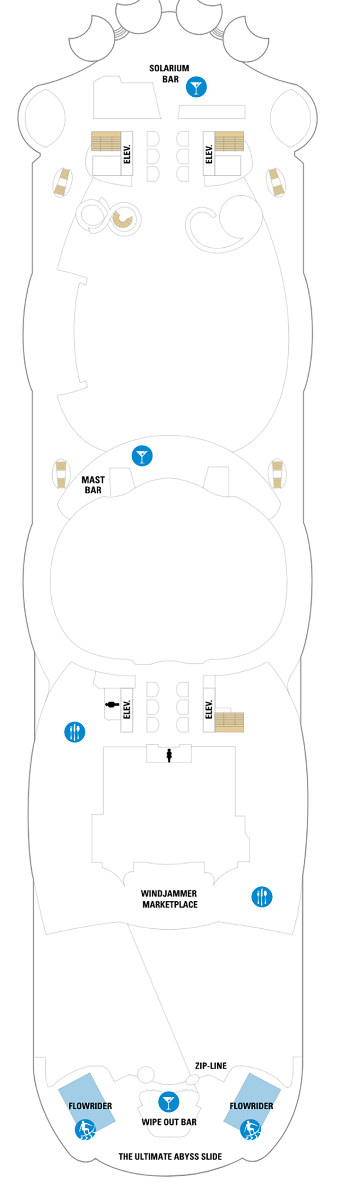 Cabins in Cubierta 16