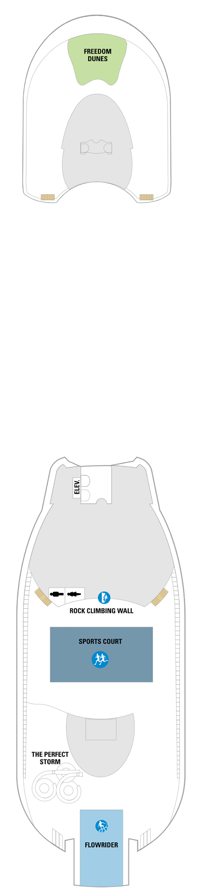 Cabins in Deck 13