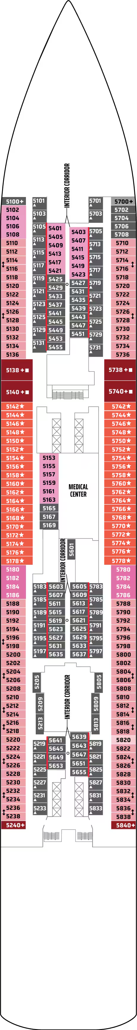 Cabins in Cubierta 5