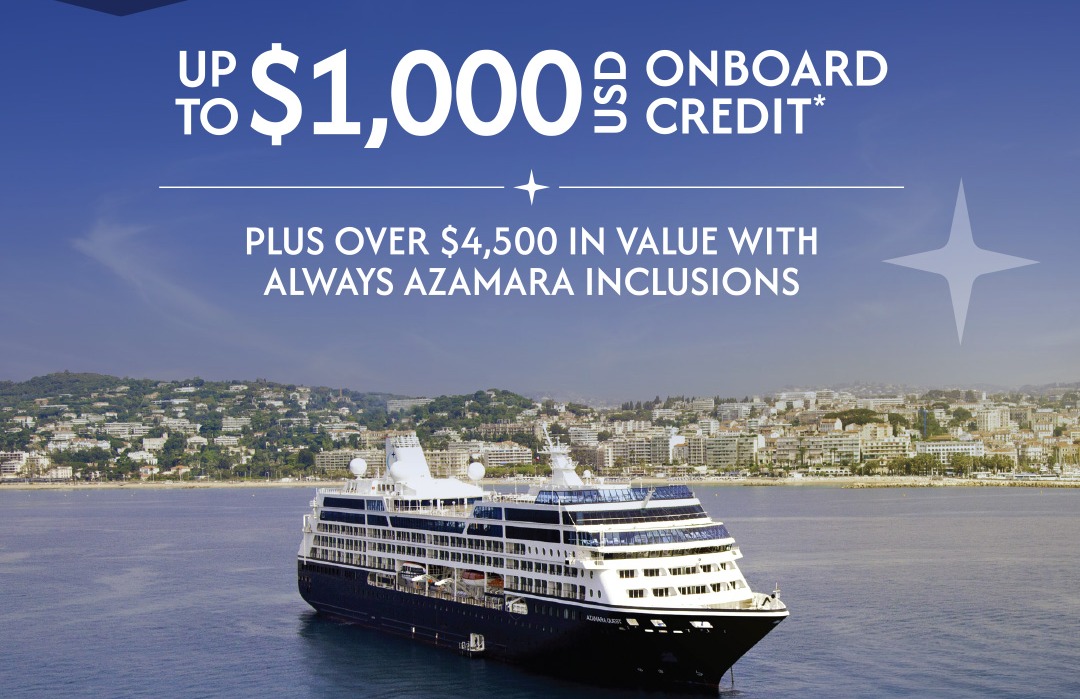 Promotion: Azamara Cruises' Wave Sale arrives!