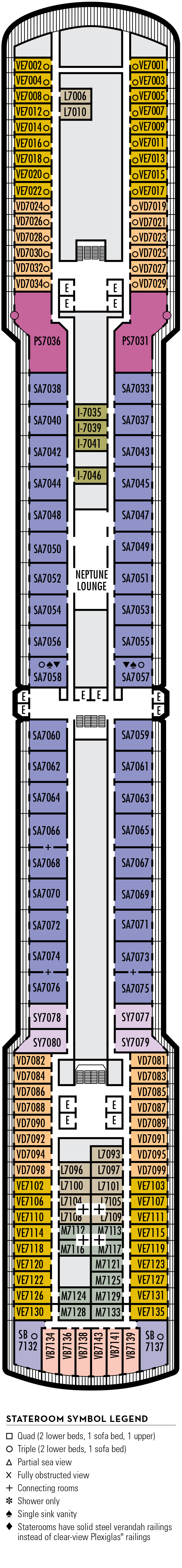 Cabins in Deck 