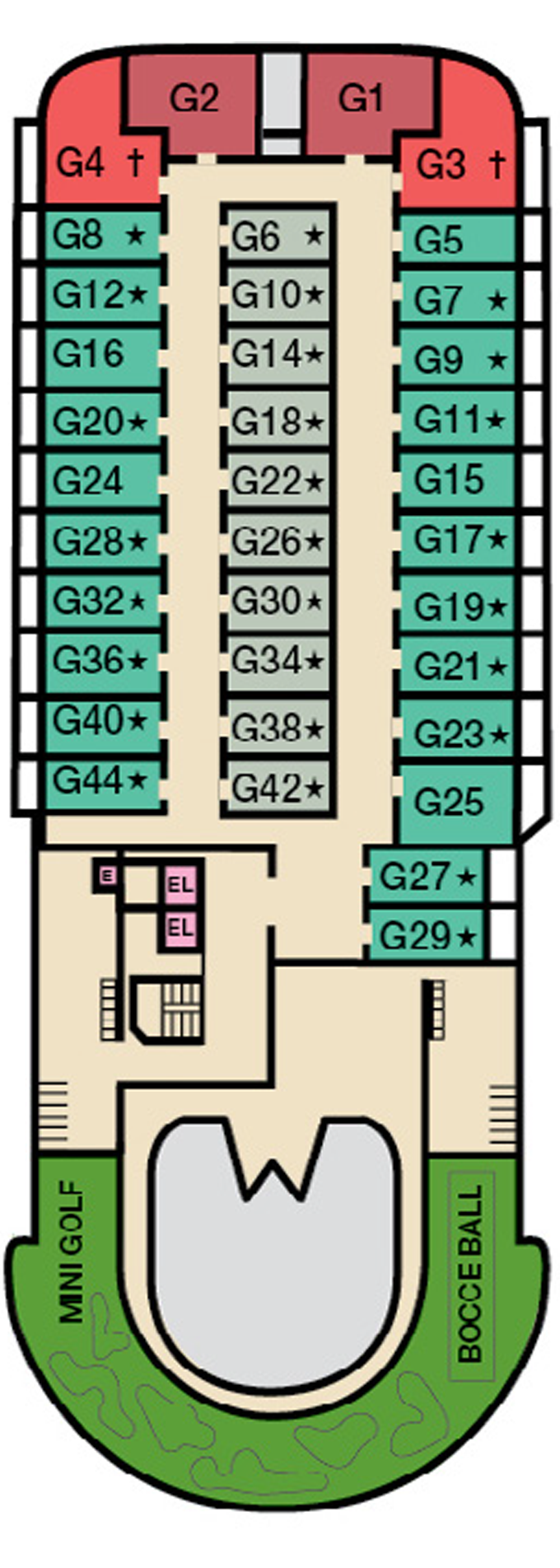 Carnival Elation – Deck Plans - Planet Cruise