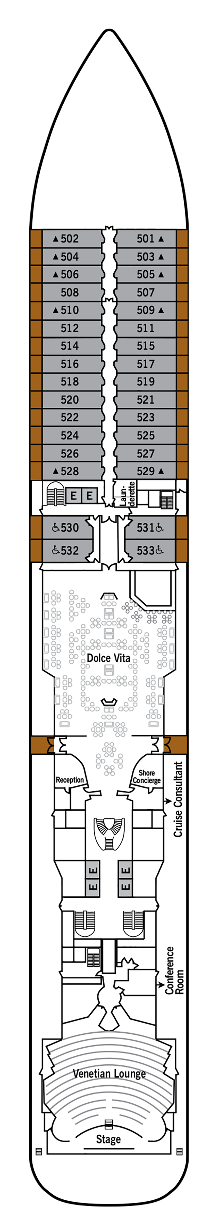 Cabins in Deck 5