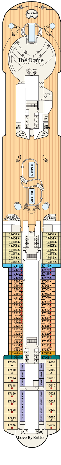Cabins in Deck 17