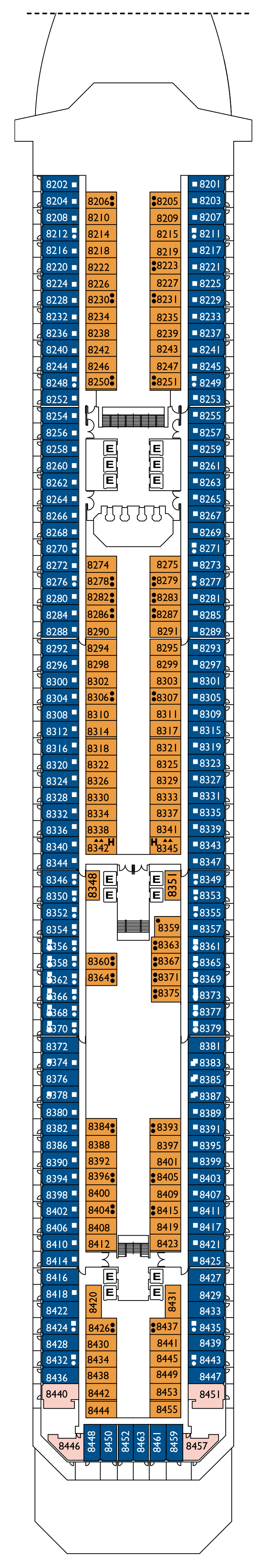 Cabins in Deck