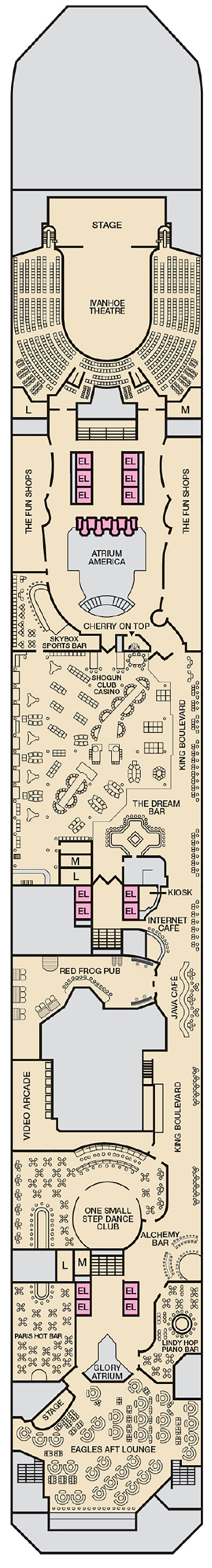 Cabins in Deck 