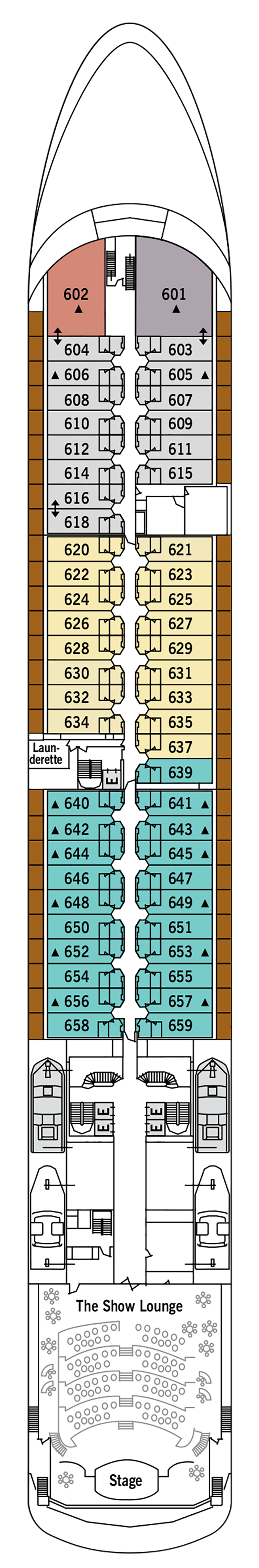 Cabins in Deck 6