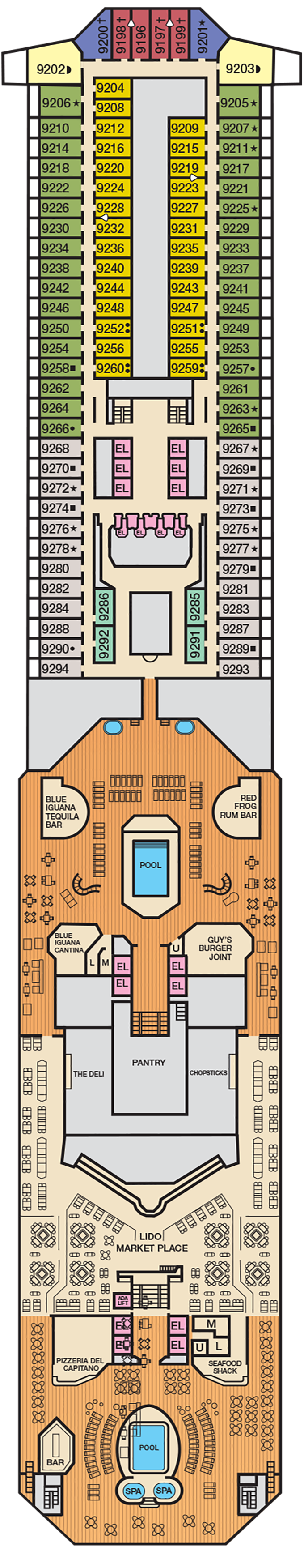 Carnival Radiance – Deck Plans - Planet Cruise