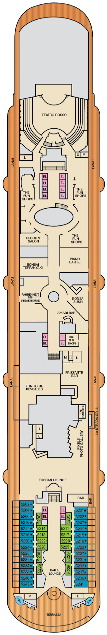 Carnival Firenze – Deck Plans - Planet Cruise