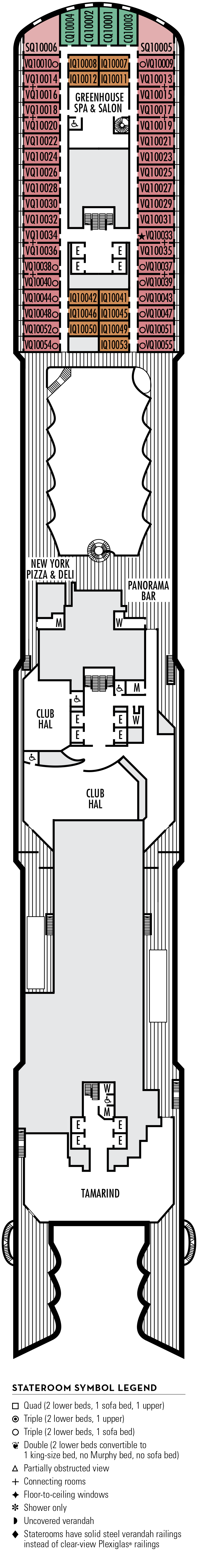 Cabins in Deck 