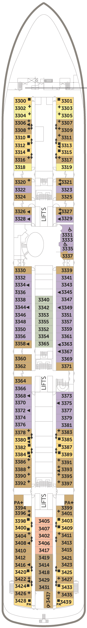 Borealis – Deck Plans - Planet Cruise