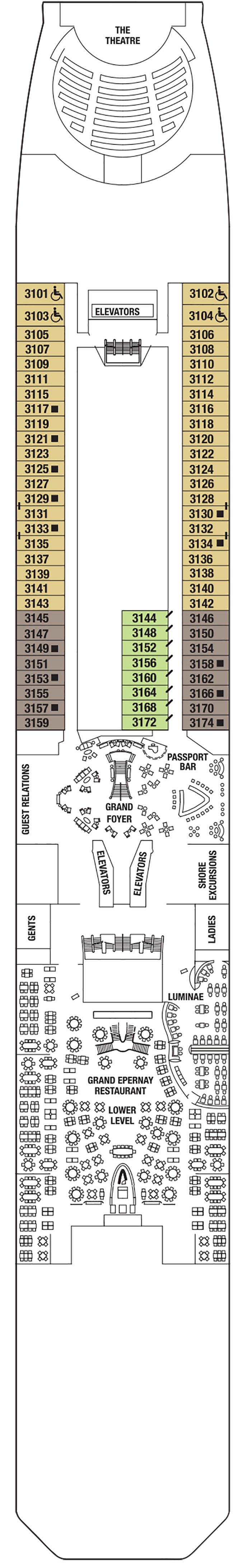 Deck Plans - Celebrity Solstice - Planet Cruise